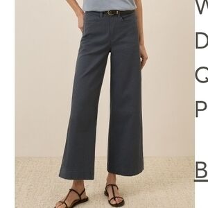 Pact Organic Cotton Twill Wide Leg Pants